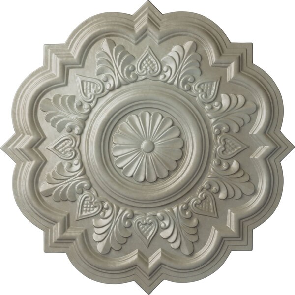 Ekena Millwork Deria Ceiling Medallion (Fits Canopies up to 6"), Hand-Painted Flash Gold, 20 1/4"OD x 1 1/2"P CM20DRFLS - main